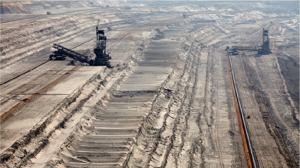 Grube zum Kohleabbau