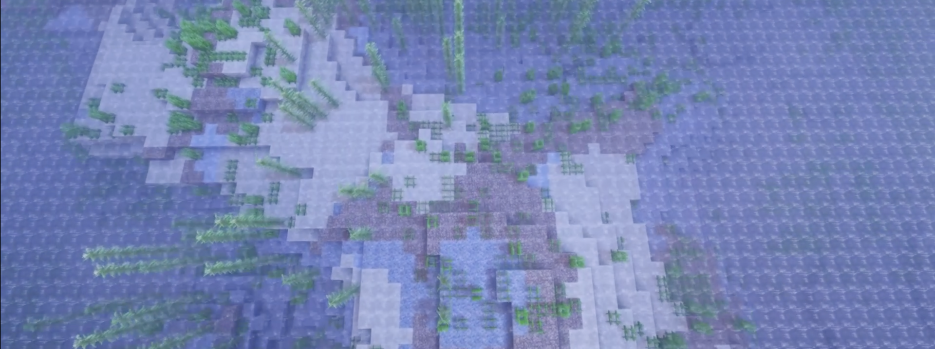 Meer mit Algen in Minecraft gebaut