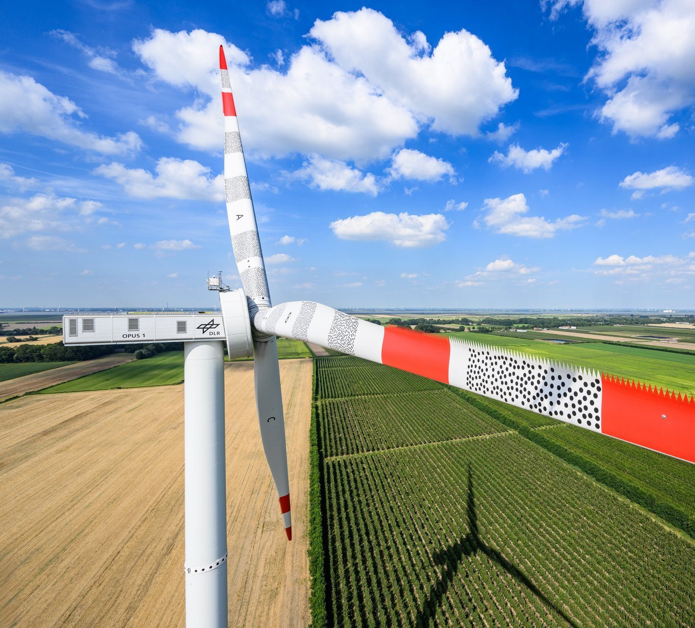 Rotorblatt mit sogenannten Serrations.