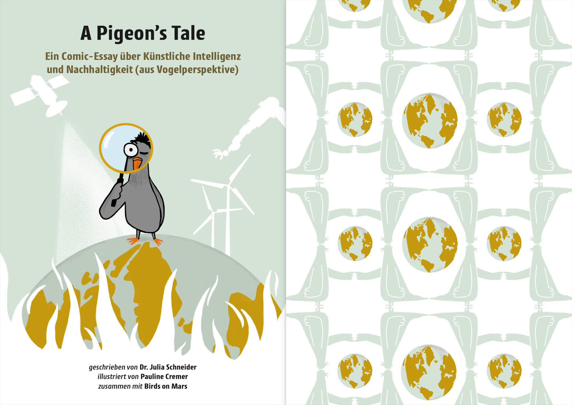 Doppelseite 1 der Graphic Novel „A Pigeon's Tale“.